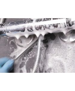 Spazzola per Angoli Grigia in Metallo 23cm - Fessure e Spazi Ristretti