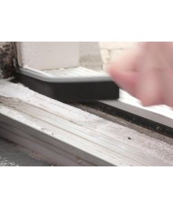 Spazzola per Angoli Grigia in Metallo 23cm - Fessure e Spazi Ristretti