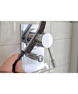 Spazzola per Angoli Grigia in Metallo 23cm - Fessure e Spazi Ristretti