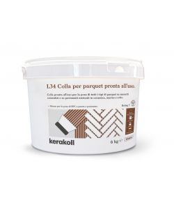 Kerakoll Colla Parquet Pronta Uso 6kg L34 Adesivo per Posa Legno Interno