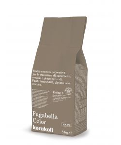 Kerakoll Stucco Fugabella Color KK 92 Marrone Chiaro 3kg - Resina-Cemento per Piastrelle