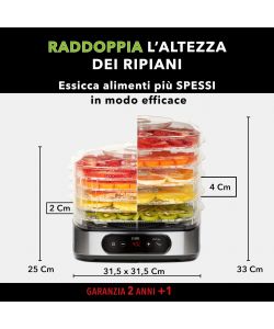 Essiccatore Verticale Dry V Vivo - Acciaio - 5 Cassetti