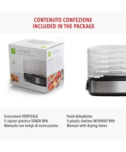Essiccatore Verticale Dry V Vivo - Acciaio - 5 Cassetti