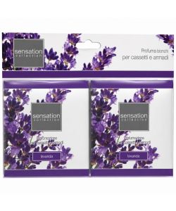 Sensation Profumatore cassetti Lavanda 2 pezzi Viola/Bianco