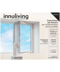 Innoliving Guarnizione Finestra Condizionatore Portatile Bianco 100x400 cm
