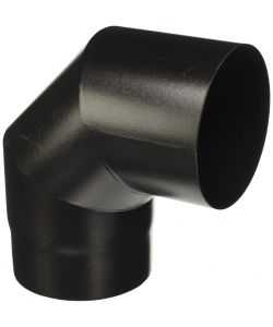 Gomito 90° in Acciaio Nero Resistente - D. 15 cm - Tubo per Stufe