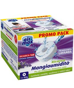 Air Max Ricarica Mangiaumidit� Lavanda 2x450g - Assorbimento Efficace