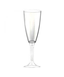 Calice Plastica Flutes Cc 120 Pz 10 Goldpl