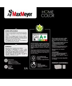 Max Meyer Idropittura Superlavabile Home Color - Nero 2.5 L