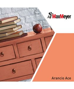 MaxMeyer Smalto Brillante all'acqua Poliuretanico Arancio Ace 0,125 l