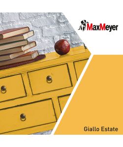 MaxMeyer Smalto Brillante all'acqua Poliuretanico Giallo Estate 0,125 l