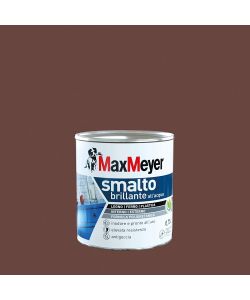 MaxMeyer Smalto Brillante all'acqua Poliuretanico Cioccolato 0,75 l