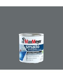 MaxMeyer Smalto Brillante all'acqua Poliuretanico Grigio Fumo 0,75 l