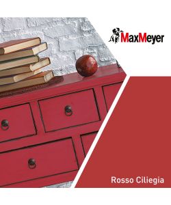 MaxMeyer Smalto Satinato all'acqua Poliuretanico Rosso Ciliegia 0,125 l