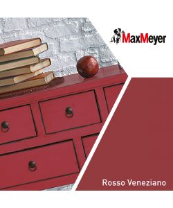 MaxMeyer Smalto Satinato all'acqua Poliuretanico Rosso Veneziano 0,125 l