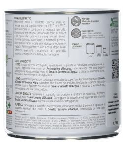 Max Meyer Smalto Satinato Bianco 0,75 l - Vernice per Legno, Ferro e Plastica