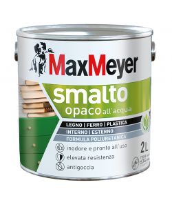 MaxMeyer Smalto Opaco all'acqua Poliuretanico Nero 2 l