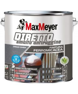 MaxMeyer Smalto Antiruggine Grigio Ghisa Base 2L per Interni ed Esterni