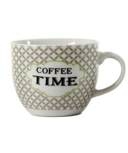 Tazza Caffe Ceramica Coffee Time Pz 6 Bellintavola