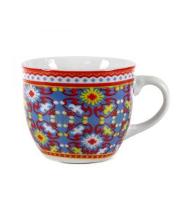 Tazza Caffe Porcellana Mosaico Pz 6 Passionecasa