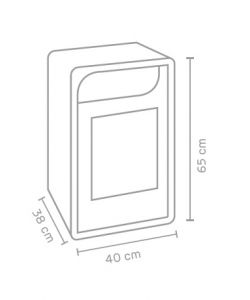 GMR Stufa a Bioetanolo Fiammetta Junior Beige 40x38x65cm - Ecologica