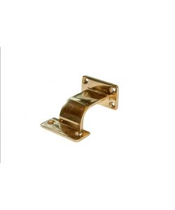 Pircher Supporto Quadro Ottone Lucido 27x58mm con Viti e Tasselli