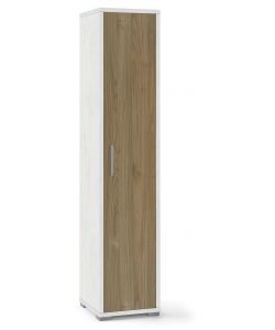 Colonna 1 Anta H182 L38 Kit Ossido Bianco Noce Stelvio 182X39X41 Cm