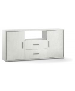 Madia 2 ante 2 cassetti Doubl 84 x 174 x 41 cm Ossido Bianco