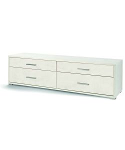 Mobile 4 cassetti in kit Doubl 50 x 179 x 47 cm Ossido Bianco