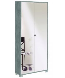 Mobile 2 ante specchio in kit 190 x 83 x 29 cm Cemento