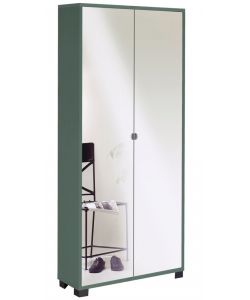 Mobile 2 ante specchio in kit 190 x 83 x 29 cm Titanio