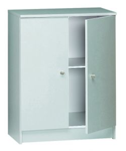 Mobile 2 Ante Kit Bianco Lisco Bianco Lisco 80X62X34 Cm