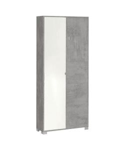Sarmog Armadio 5 Ante Cemento e Specchio Linea Quadrante 7424