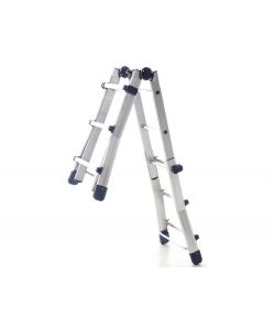 Facal Scala Telescopica Peppina in Alluminio - 8 Gradini Antiscivolo