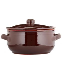 Coli Tegame in Terracotta - Marrone Naturale - 20 cm