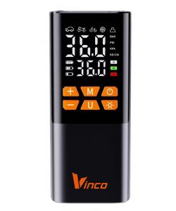 Vinco Compressore portatile 11,1V 150 PSI nero con display LCD e USB-C