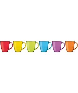 Mug Tazza in vetro 360 ml colori assortiti