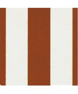 Tendasole in poliestere righe marroni 145 x 350 cm