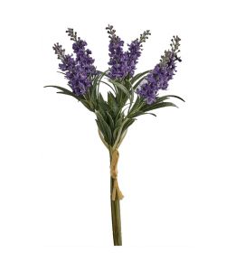 Lavanda fiorita bouquet con 6 rami 35 cm