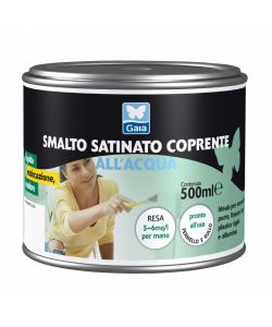 Smalto Acqua Satinato 0,750 Bianco Gaia