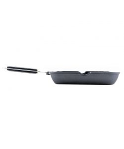 Bistecchiera Antiaderente Grandi Cotture con Manico Pieghevole 36x26cm