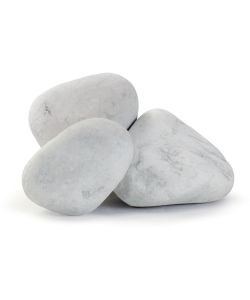 Ciottoli Bianchi di Marmo Carrara per Giardinaggio - 20 kg