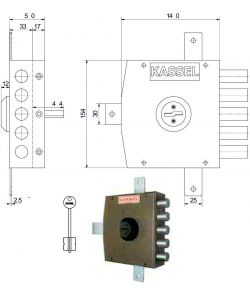 Serratura Sic.Quintuplice Dx Dm 1501 Kassel