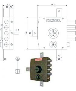 Serratura Sic.Quintuplice Sx Dm 1552 Kassel