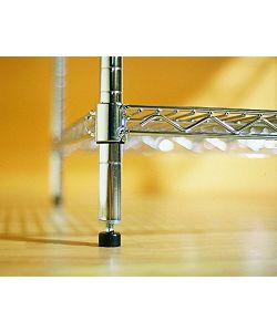 Archimede Montante Tubolare Metallico 160 cm Grigio Cromato 2,5 cm