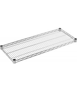 Archimede Ripiano Cromato 121 x 36 cm per Scaffalature Componibili