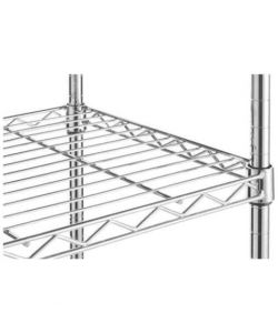 Ripiano in filo d'acciaio cromato per scaffali, 20 x 60 cm 