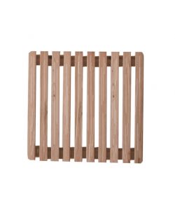 Xtra Pedana Doccia in Legno Massello di Larice Naturale 59x59 cm