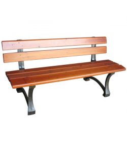 Panchina ghisa/legno giardino 150 cm