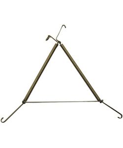 Molla Appendipiatti Placcata Oro 16-25 cm - Supporto Singolo